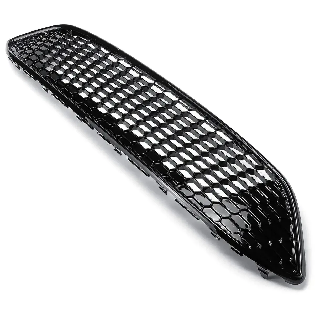 Honeycomb Mesh Car Front Bumper Radiator Grille For Ford Focus MK3 ST Line Hatchback Estate 2015-2017 Mesh Center Racing Grill
