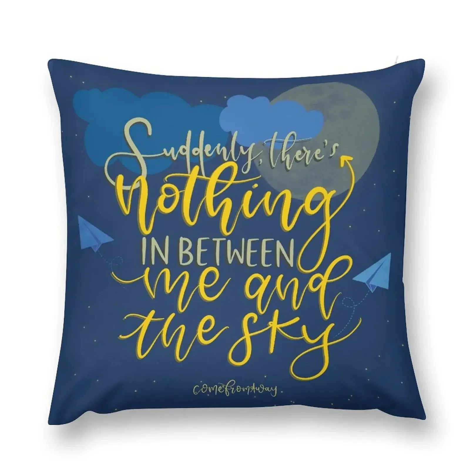 Suddenly, there's nothing in between me and the sky Throw Pillow Decorative Cushions For Living Room sleeping pillows pillow