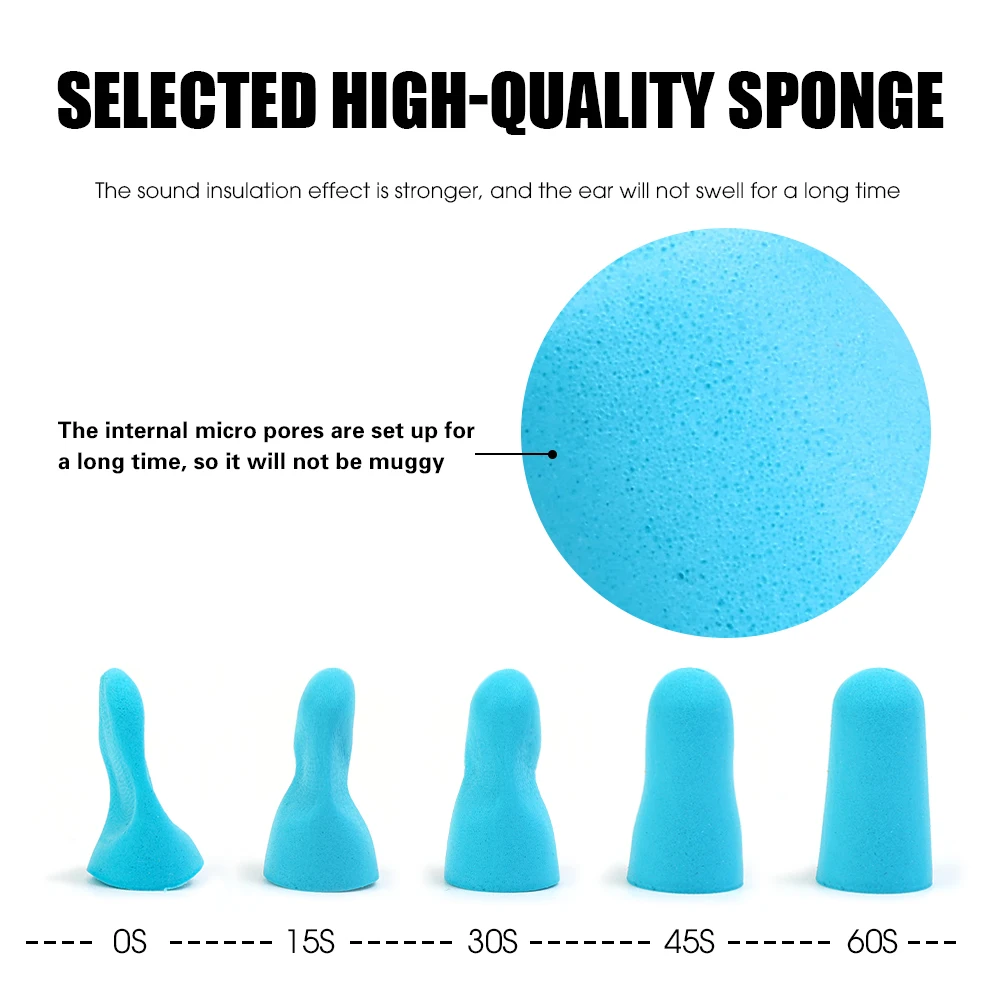 Soundproof Sleeping Ear Plugs Earplugs For Sleep Special Mute Soft Slow Rebound Student Anti-Noise Protection Anti Ronco Earplug