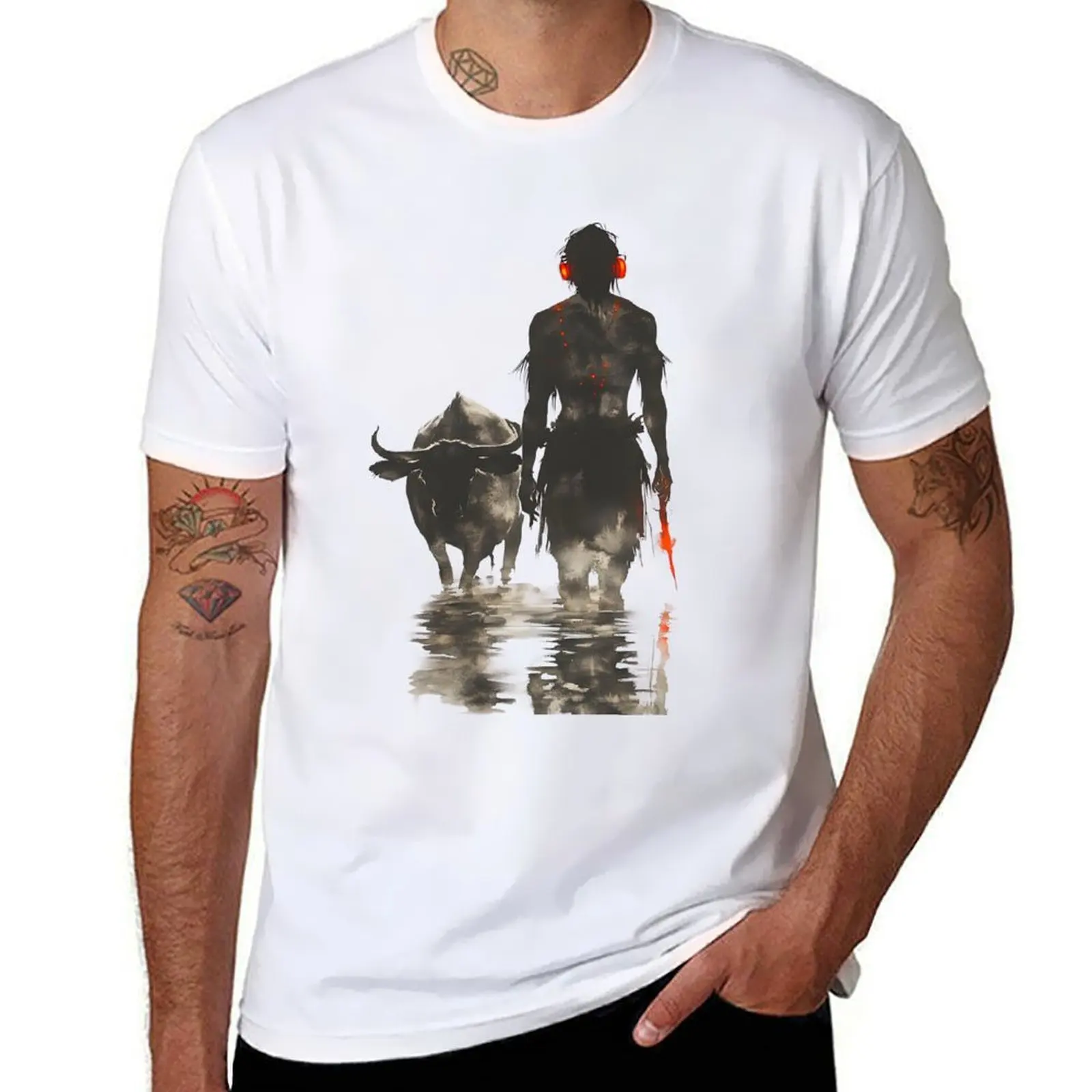 

Echoes Through the Fields T-Shirt anime tshirt t shirt man cotton cotton t shirts man 100% T-Shirt