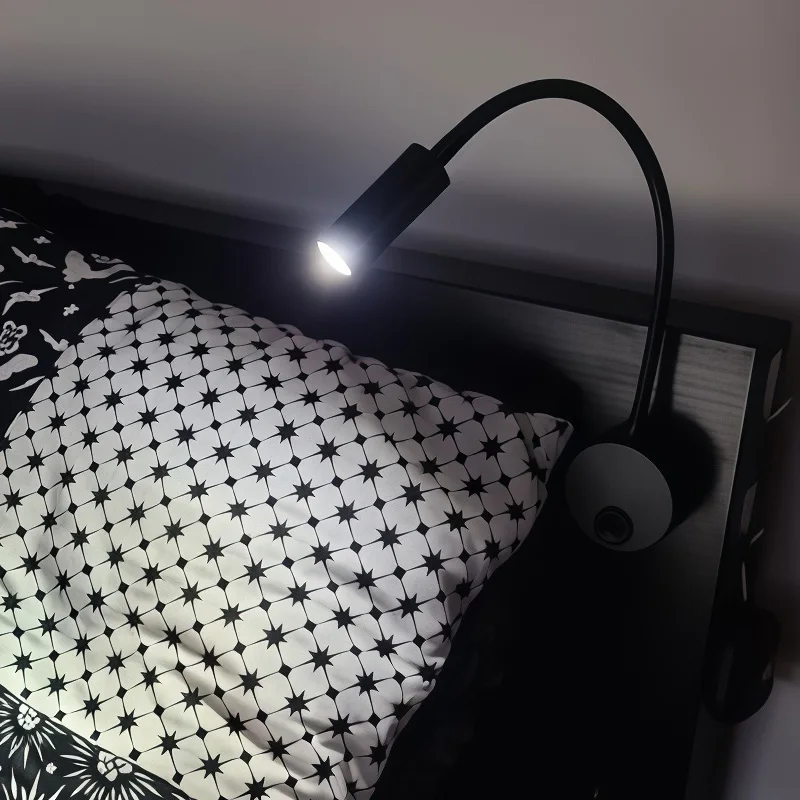 2-Pack LED Wall Sconce 3W Reading Light AC85-265V Bedside Study Desk Lamp