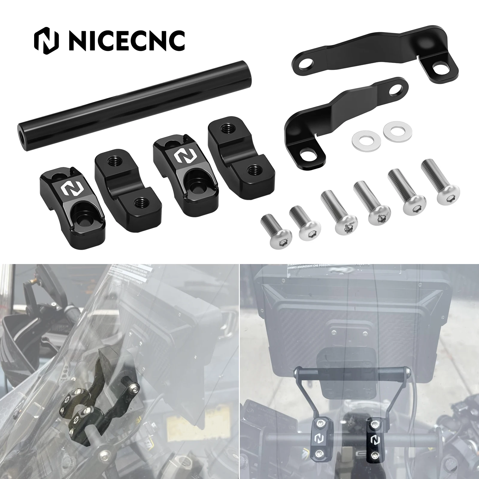 

Motorcycle GPS Navigator Holder Mounting Bracket for Yamaha Tenere 700/Rally Edition 2019 2020-2024 Aprilia Tuareg 660 2022-2024