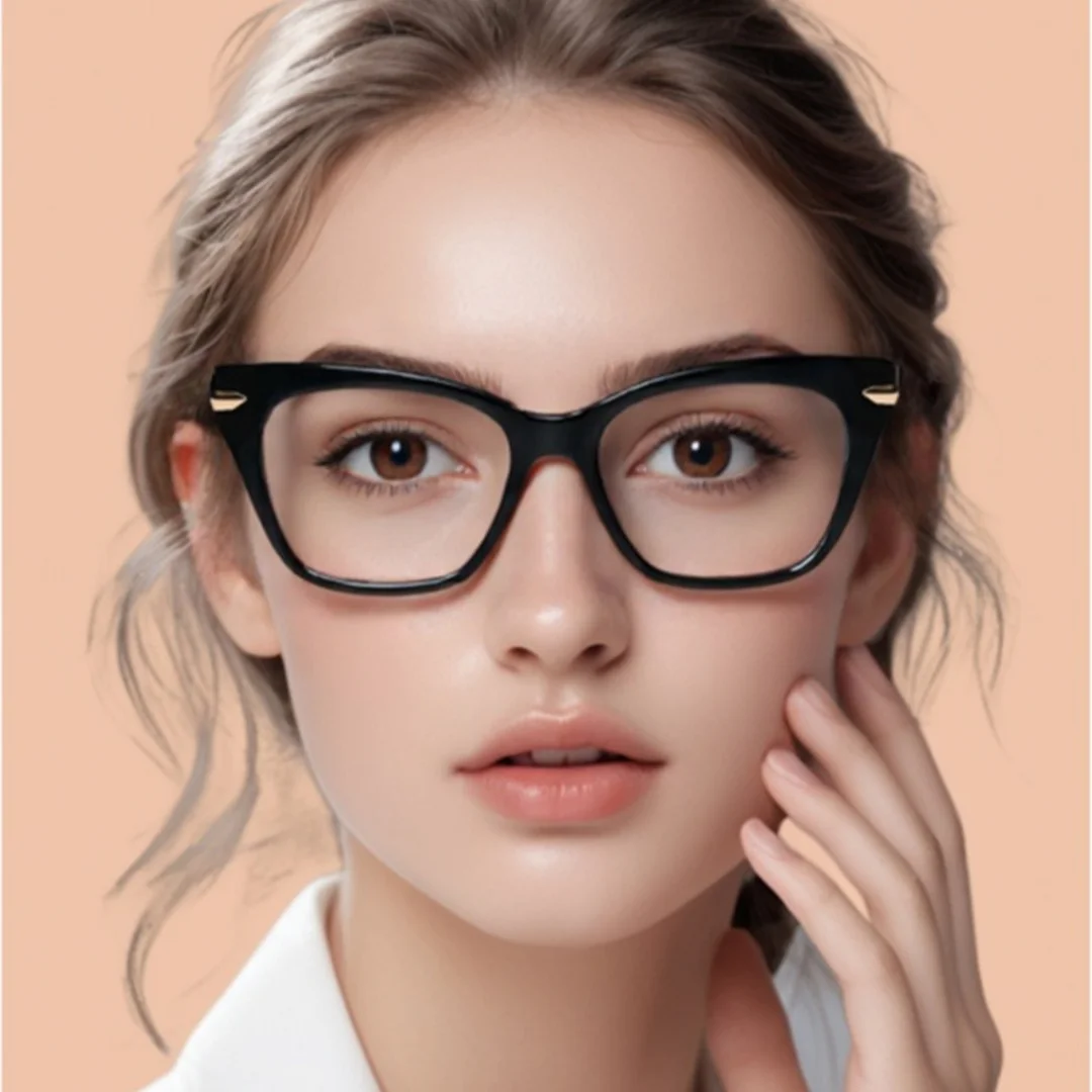 

Blue Light Blocking Myopia Glasses Frame Transparent Lenses for Women TR90 Good Qulity Eyeglasses Woman Reading Glasses 0 -50 +5