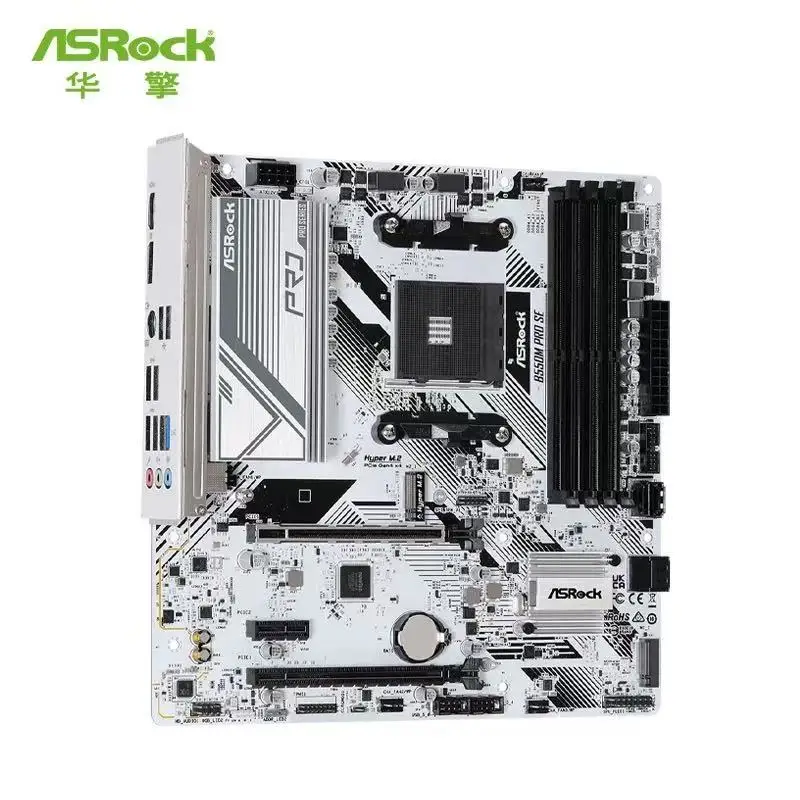 

Настольный компьютер ASRock B550M PRO-SE 5V3 pin белая игровая материнская плата AMD Ryzen 5500/5600G