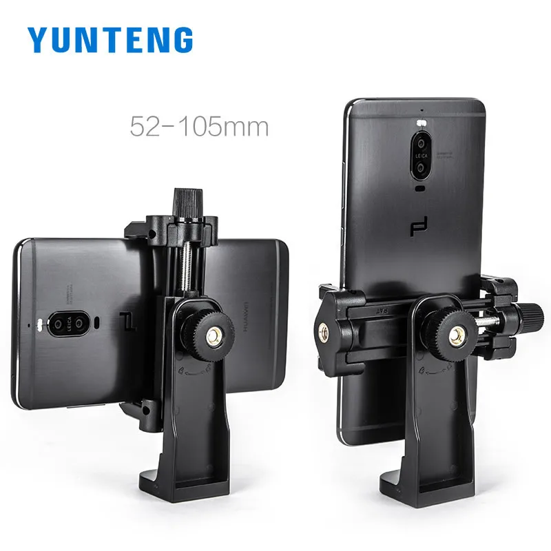YUNTENG Mobile Phone Clip for iPhone Xiaomi Samsung Tripod Selfie Stick Cross Bar Smartphone Live Stream Photography Accessory view 3