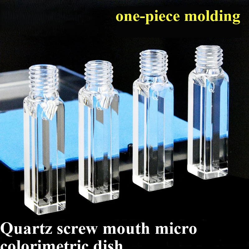 10mm quartz fluorescent microcalorimeter screw thread -350 700 1050 1400 1750ul sealed integrated molding - injectable