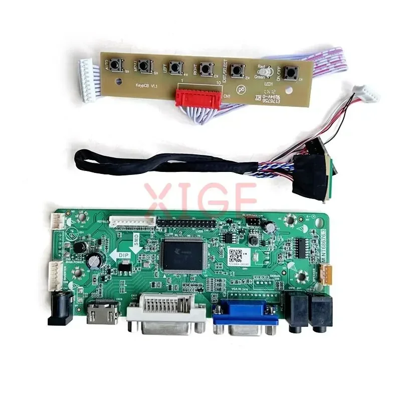 Imagem -03 - Hdmi Compatível Painel Portátil Controlador Driver Board Kit Faça Você Mesmo Dvi e Vga 40pin 1024x600 Hsd101pfw2-b00 Hsd101pfw4-a00