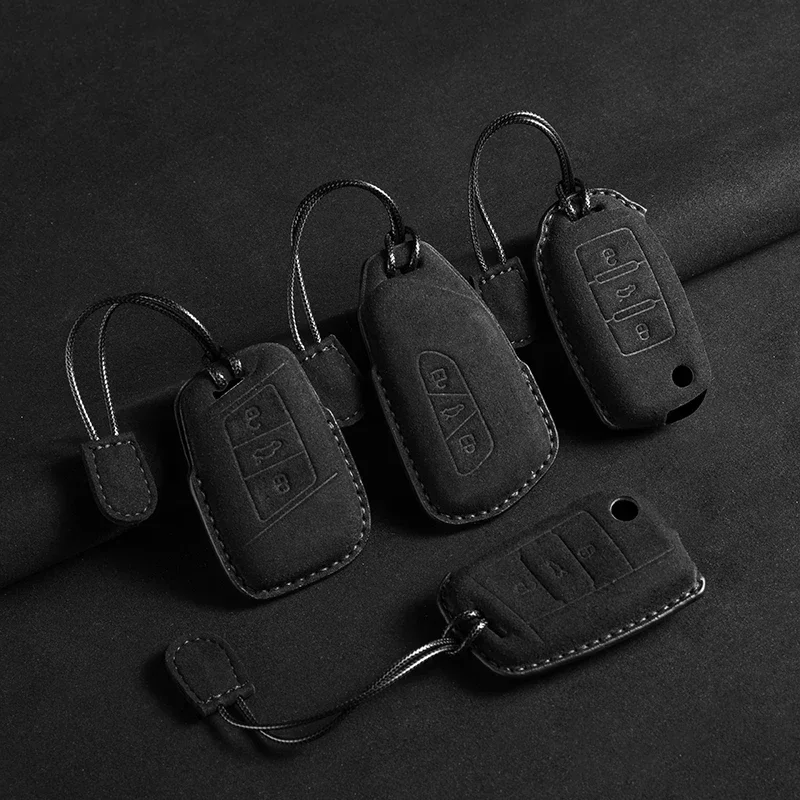Leder Auto Schlüssel Fall Für Volkswagen VW Magotan Passat B8 TIGUAN MK2 Golf 8 2020 Für Skoda Octavia A8 A7 2021 SEAT Leon MK4