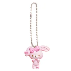 Bonbonribbon Bunny Keychain Key Ball Chain Mascot Cartoon Mini Kawaii Cute Keychains Keyring Keyholder