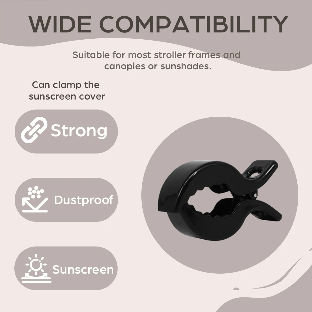 2PC/4PC Baby Stroller Blanket Clips Pegs to Hook and Seat Cover Blanket Clips Plastic Universal Clip for Pram, Carrier, Trolley