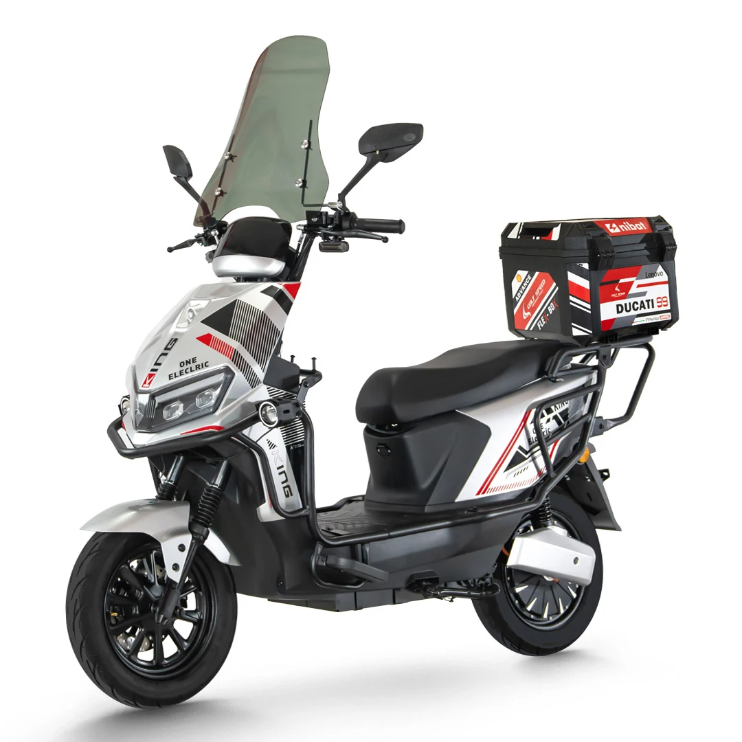 

Электрический мотоцикл с бесщеточным двигателем 1500 Вт, 72 В, с задним кофром, максимальная скорость 65 км/ч