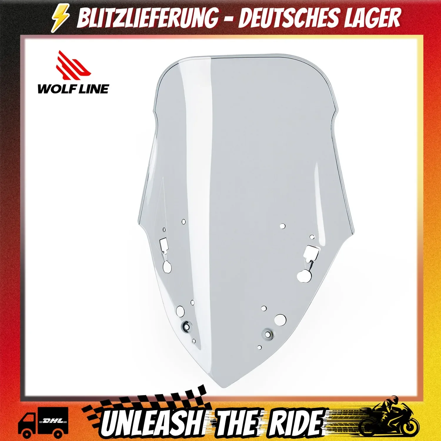 Image of WOLFLINE Windschutzscheibe für Yamaha X-MAX 300 XMAX 300 XMAX300 2017 2018 2019 2020 2021 2022 Windschutzscheiben-Deflektor Visier Zubehör
