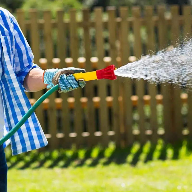 Ugello per tubo da giardino Spruzzatore Ugello per irrigazione regolabile domestico Spruzzatore Ugello con impugnatura comoda per fiori Verdura Giardinaggio