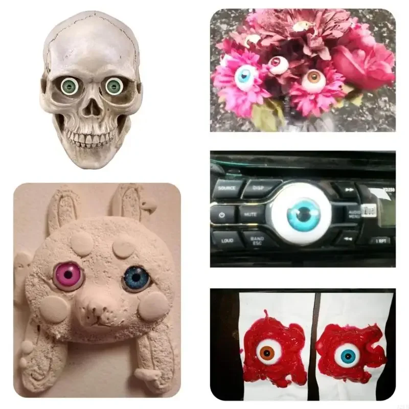 

100pcs Resin Doll Eyes 12mm MultiColor Eyeballs For Customizing Doll Toy Educational Craft Project Doll Repair Supply 15UB