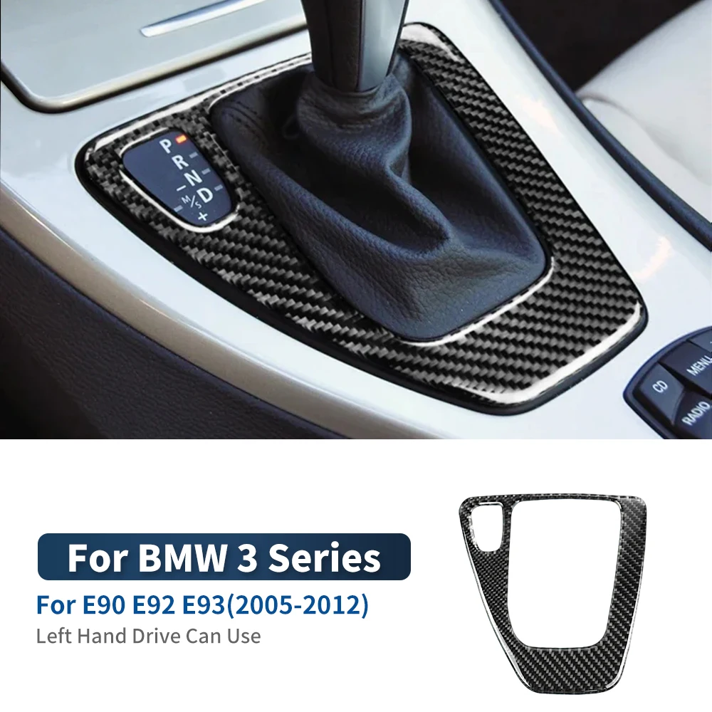 

Наклейка на внутреннюю панель переключения передач автомобиля, декоративная накладка для BMW 3 серии E90 E92 2005-2008 2010 2011 2012, аксессуары черного цвета