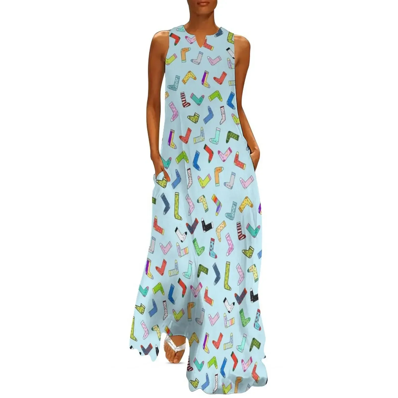 

Bubbly Socks Long Dress dresses korean style Dress vintage women's summer dress 2025 dresses for woman