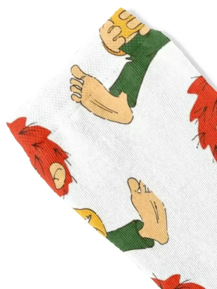 Pumuckl is an invisible goblin for everyone with red hair Socks funny gift New year's Wholesale Luxury Woman Socks Men's