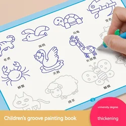 Learn Paining Drawing Chinese English Book Copybooks with Disappearing Ink Pen, Improve Learning Education Books for Kid School