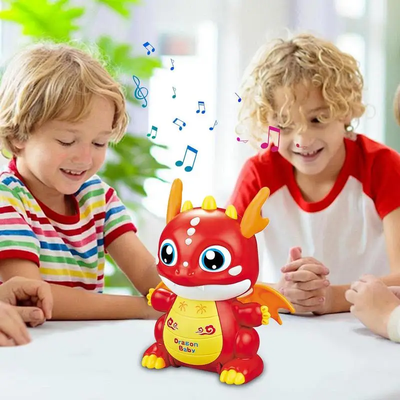 Dancing Walking Toy Interactive Electronic Kids Robot Dragon Dancing Walking Moving Dragon For Musical Intelligence Development