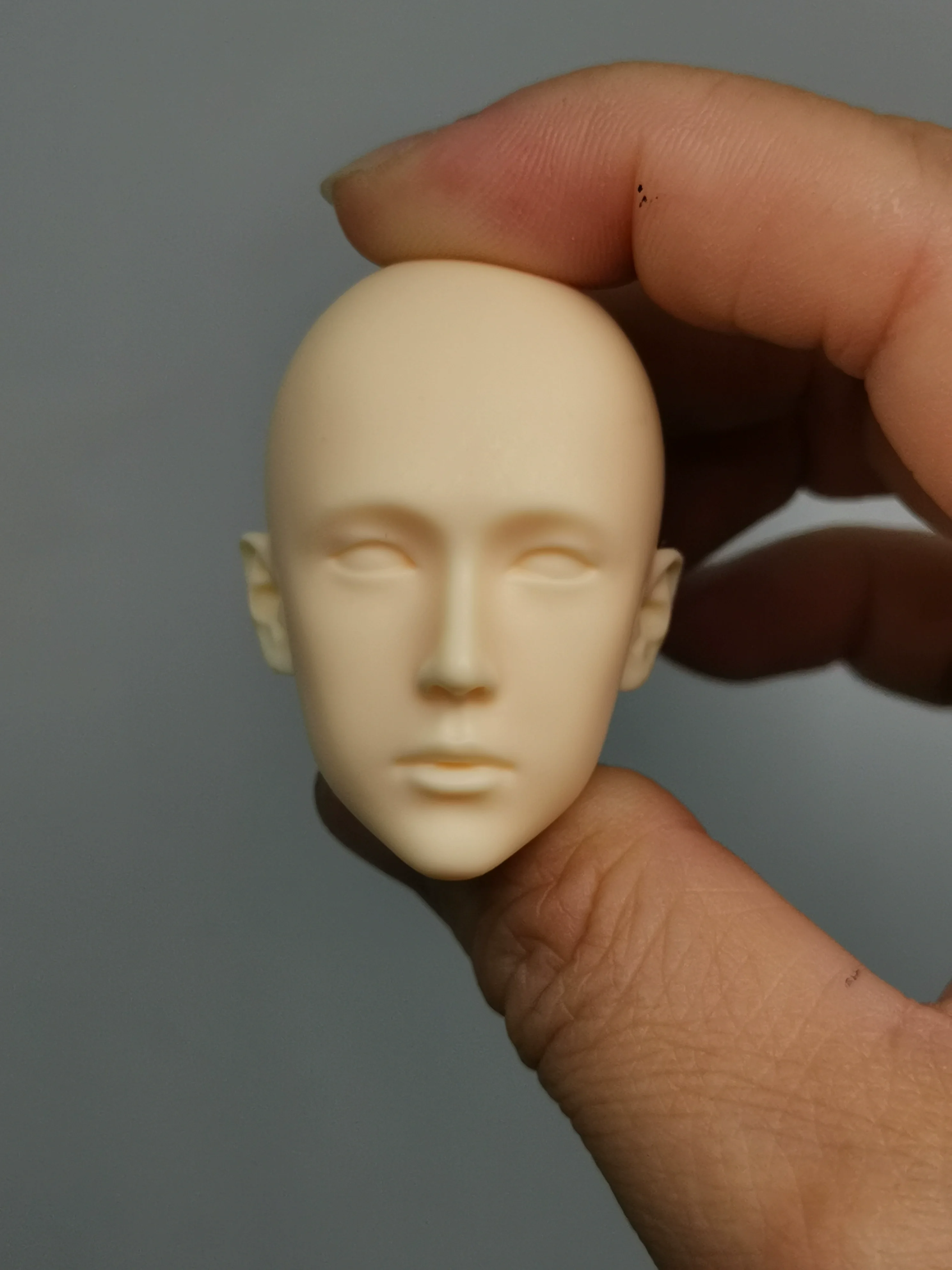 

1/6 Scale Wang YiBo Male Head Sculpture Carving 1:6 Actor Unpainted Model Fit 12'' BJD Action Figure Soldier Toys