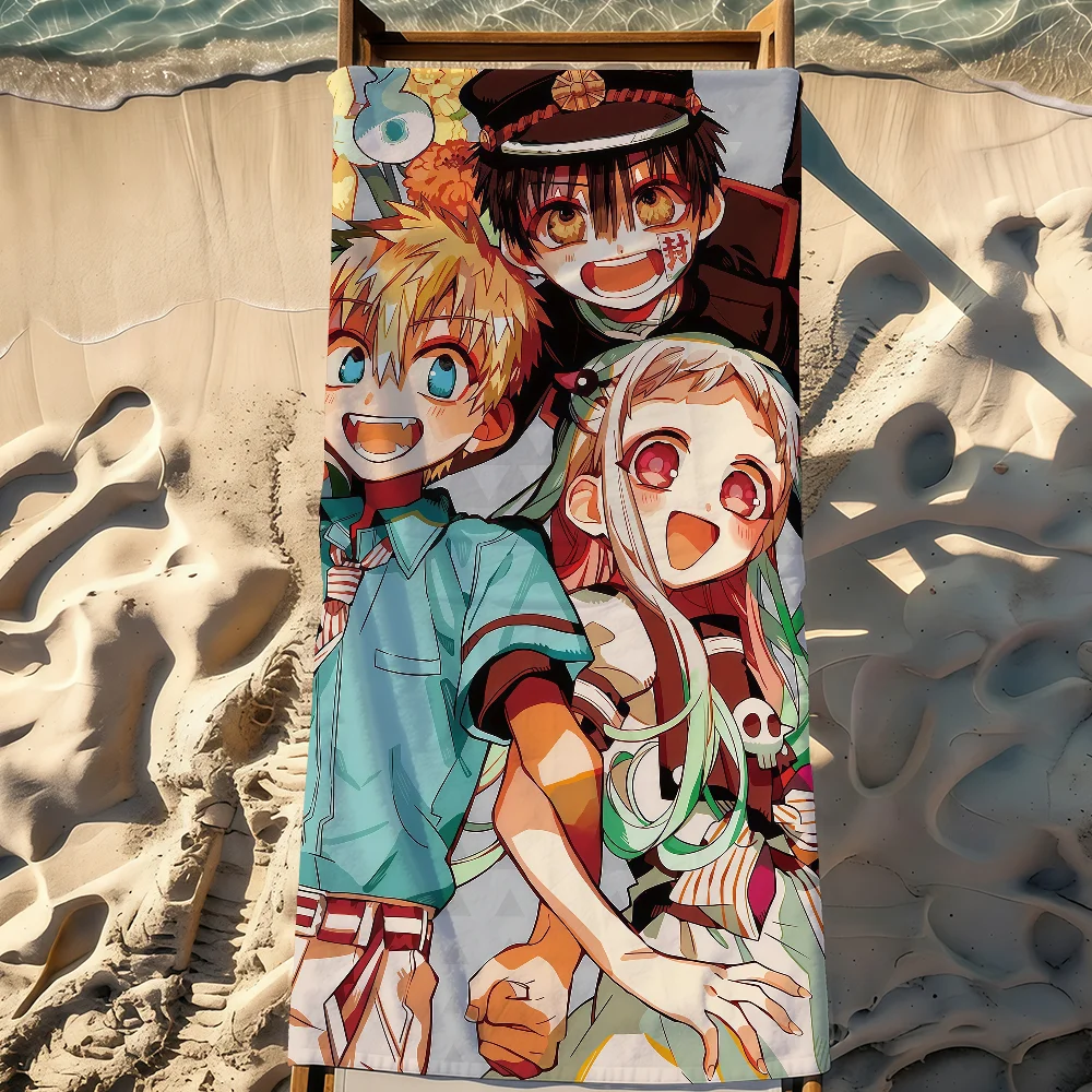 Anime T-Toilet Bound H-Hanako K-kun Towel Sports Quick Dry Travel Camping Gear Sandproof Soft Light Large Beach Towel