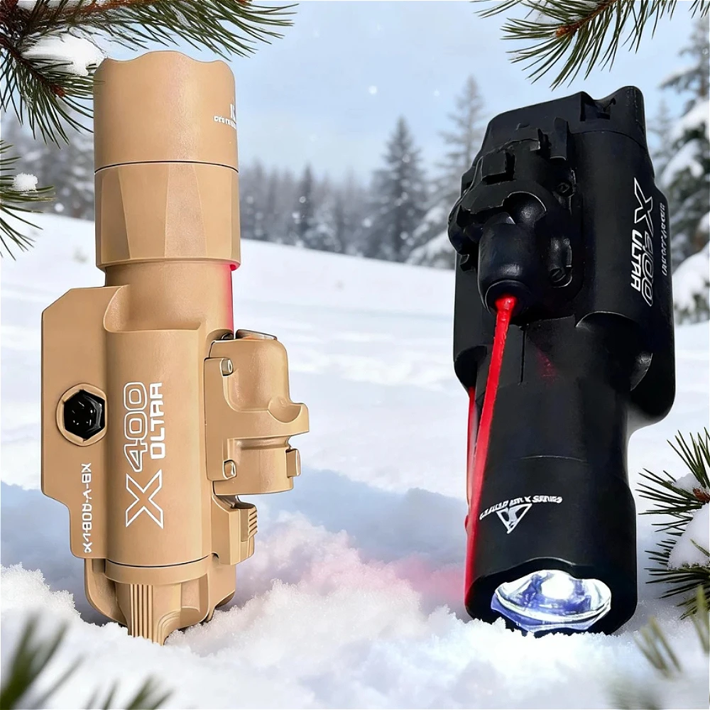X400U Nylon Infrared Flashlight 200LM Scout Light New Color for 21mm Rail Airsoft Toy Gun