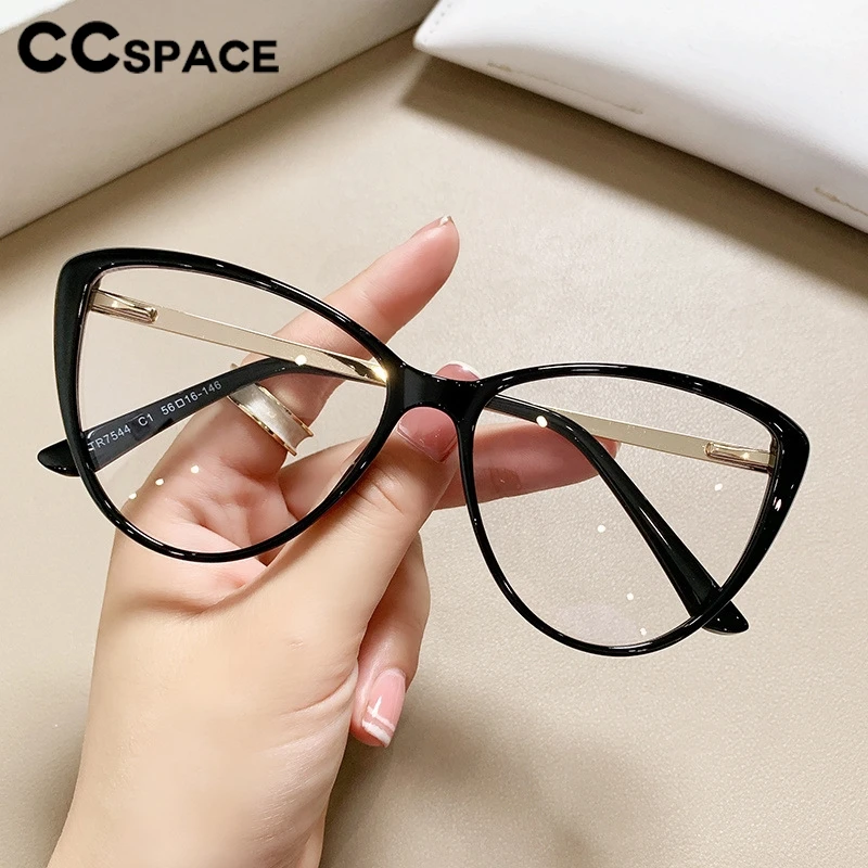 Transparent Computer Glasses Frame Women Anti Blue Light Cat Eye Glasses Blackout Glasses Optical Glasses Trendy 56741