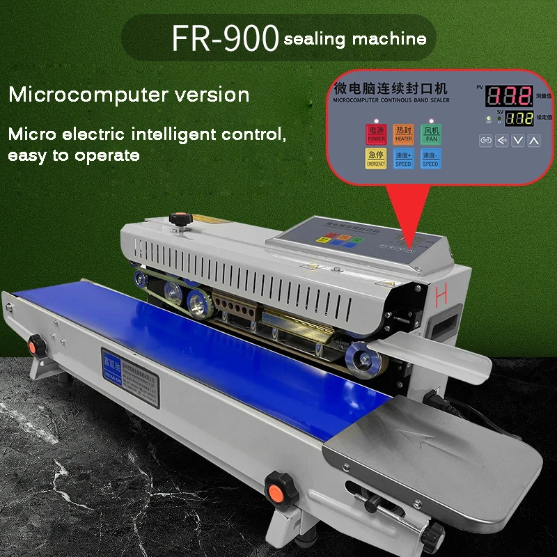 FR-770 Automatic Continuous Band Sealer Horizontal Auto Sealing Machine Horizontal Bag Sealer For Bag-Making Print Date