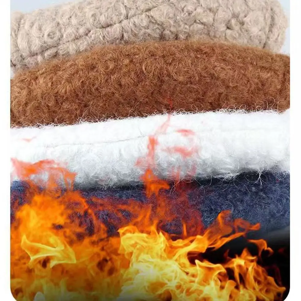 Opgerold fluwelen dames winter warm masker warmte gereedschap zachte opslag warmte fietsmaskers winddicht verdikt 3D driedimensionaal masker