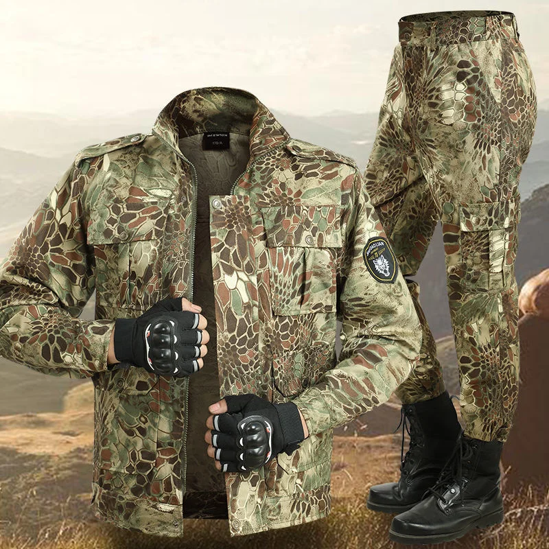 New Men\'s Tactical Fishing Suits Spring Camouflage Durable Thermal Work Clothing Autumn Outdoor Sports Windproof Hiking Jackets