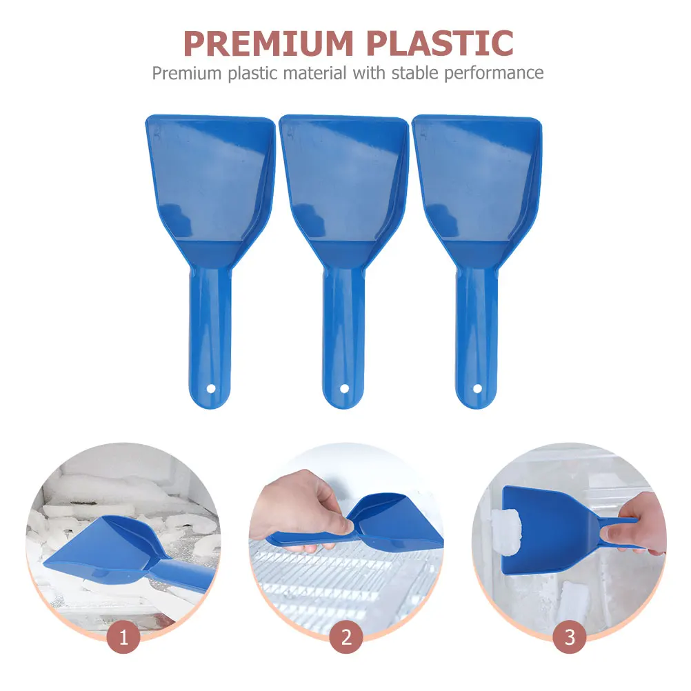 

3Pcs Plastic Shovel Deicing Snow Refrigerator Ice Spade Remover Refrigerator Cleaning Tool Versatile Kitchen Helper Easy Use