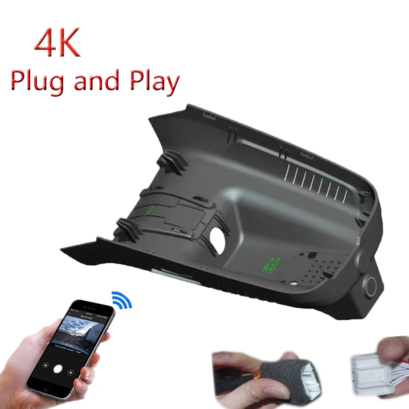 4K Plug And Play For Geely Jiaji High Version 2022 2023 Car Wifi DVR Video Recorder Dash Cam Camera Night Vision