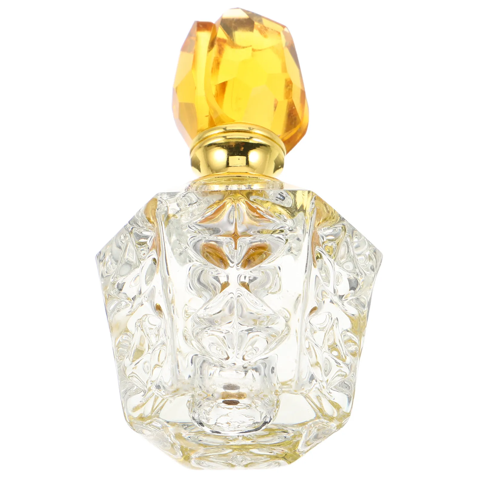 

Многоразовый хрустальный флакон для духов с декоративной крышкой в виде розы, пустой флакон-капельница для эфирных масел для ванной комнаты, спальни, домашнего декора