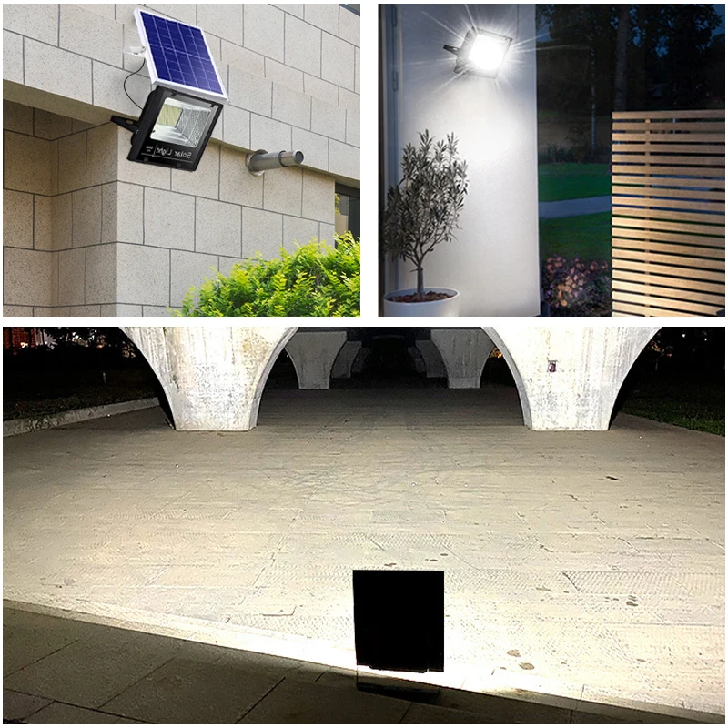 10000LM Hight Power Solar LED Light Outdoor Solar Spotlights with remote control Garden led Reflector Waterproof Wall Light