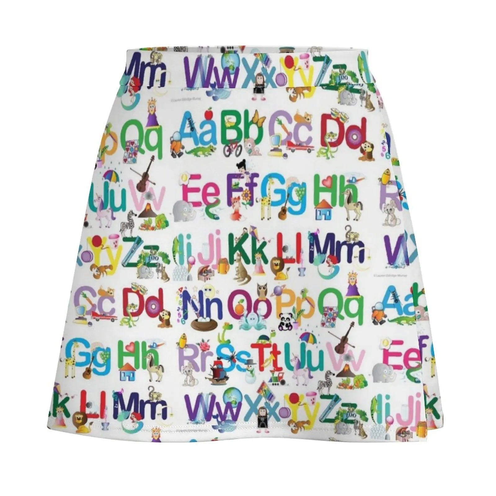 Alphabet for kids Mini Skirt women's skirts trend 2025 Women's summer skirt chic and elegant woman skirt Mini