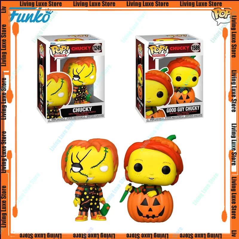 2024[In Stock] Original Funko Pop Child's Play Revives Halloween Chucky Vinyl Anime Figure Model Collect Gifts Toys for Kids