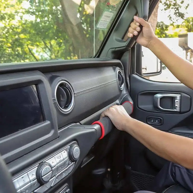 Top Handle Protective Co-pilot Handle Cloth Cover For Jeep Wrangler JL for JT Gladiator 2018 Up Car Interior Accessories