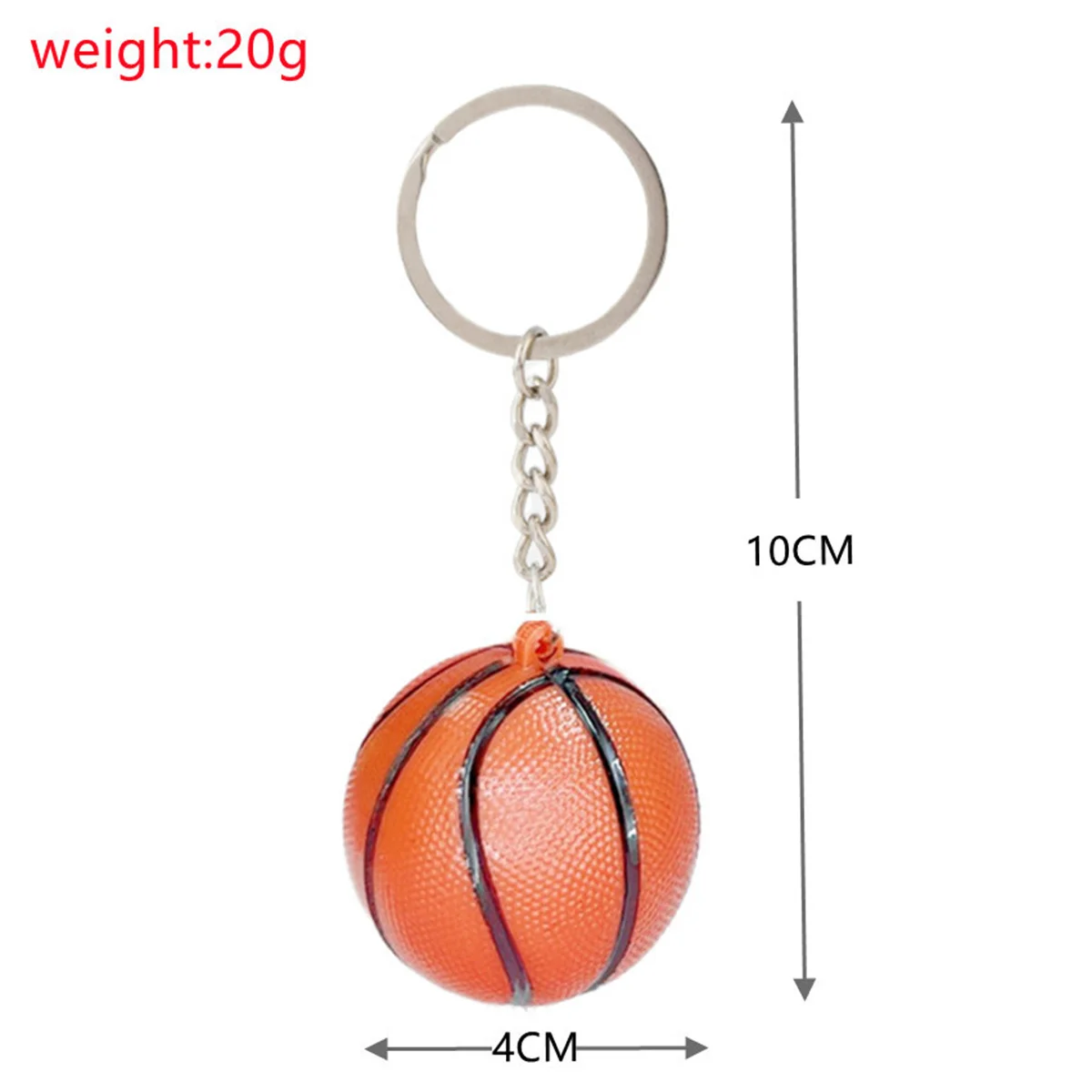 Basketball Keychain Bag Hanging Decor Kids Backpack Pendant Alloy Model Sports Keyrings Child