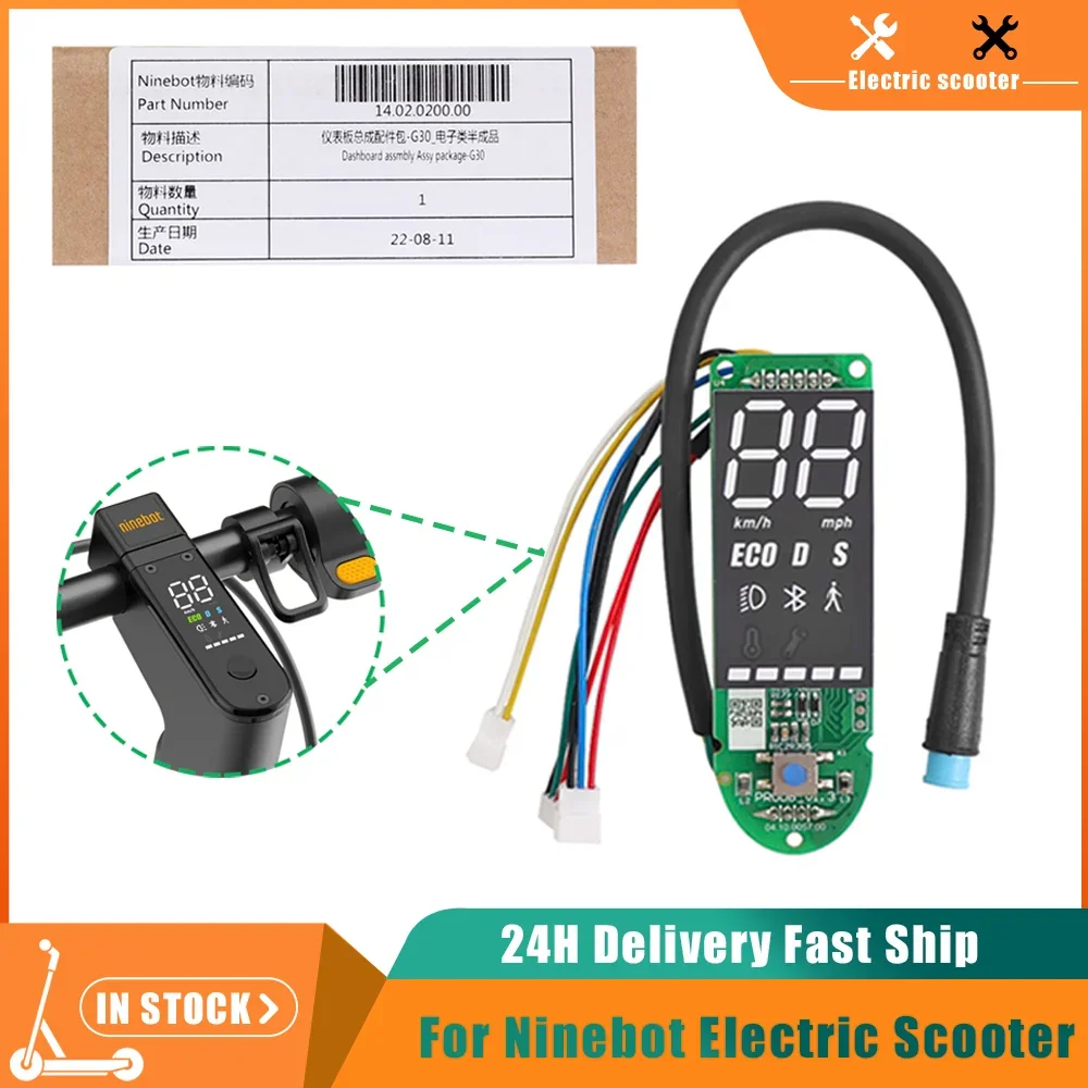 Original Dashboard Circuit Board Panel Parts For Segway Ninebot  MAX G30 Electric Scooter Controller Motherboard Switch Display