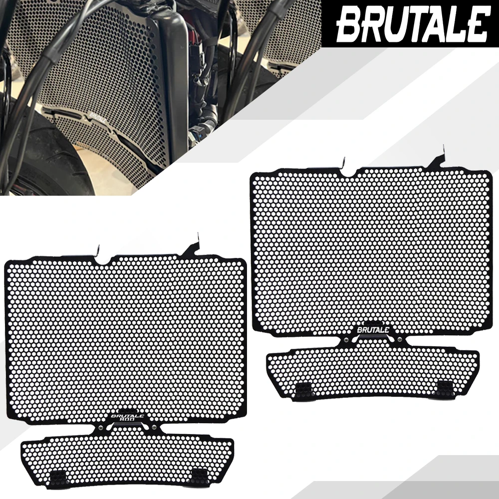 

For MV Agusta Dragster / RR SCS / RC SCS / Rosso Brutale 800 2022-2025 Motorcycle Radiator Grille Grill Guard Cover Protector