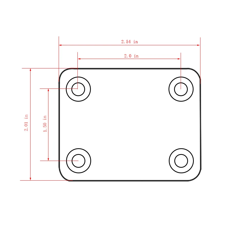 Electric Guitar SQ Neck Plate Gold/Chrome/Black