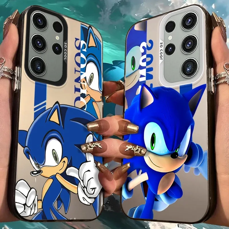 Anime S-Sonics Frosted Case for Samsung Galaxy S26 S25 S24 S23 Plus S22 Ultra S21 S20 FE A57 A56 A55 A54 A53 Acrylic Hard Cover