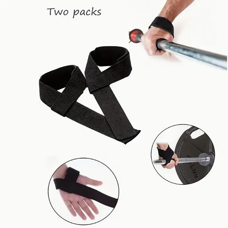 2 قطعة الأشرطة رفع الأثقال المضادة للانزلاق سيليكون رفع أحزمة المعصم تدريب القوة Deadlifts كروسفيت اليد قبضة المعصم