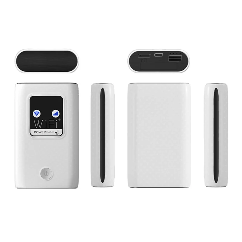 

ABJF-Sim Card Slot 4G Lte Router Wireless Wifi Portable Modem Pocket Mifi Mini Outdoor Hotspot 150Mbps Backup Power Bank