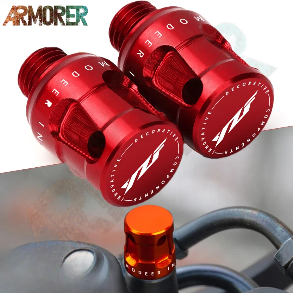 Motorcycle Left Right-Hand Threaded Mirror Hole Plug Screw Bolts Covers Accessories For YAMAHA YZF R1 R3 R6 R7 YZF R3 YZF-R7