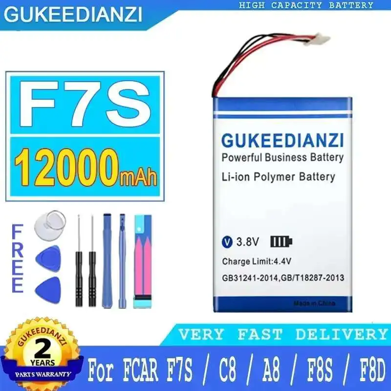 

Reliable Power Automotive Diagnostic Equipment Battery High-Capacity 12000Mah For Fcar F7S