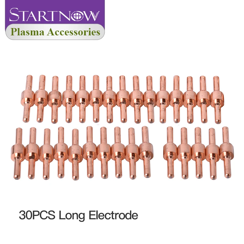 Startnow 60PCS PT-31 40A Plasma Nozzle Long Electrodes Torch Kits For PT 31 LG40 Plasma Consumables Cutter Accessories