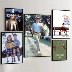 1PC Forrest Gump Poster Movie Sticky Posters Retro Kraft Paper Sticker DIY Room Bar Cafe Aesthetic Art Wall Painting