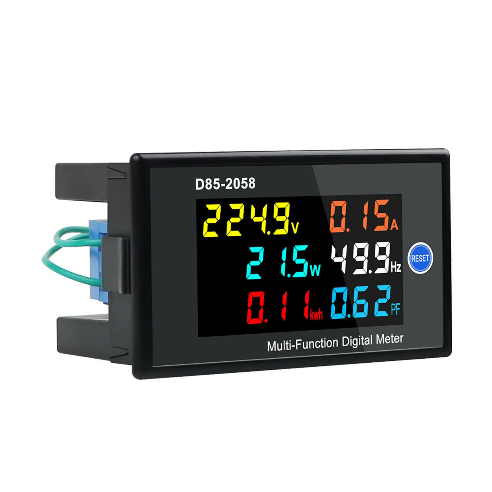 

Multi-Function Single Phase Digital Meter LCD Display AC Voltage AC Current Power Frequency Electric Energy Power Factor Measure