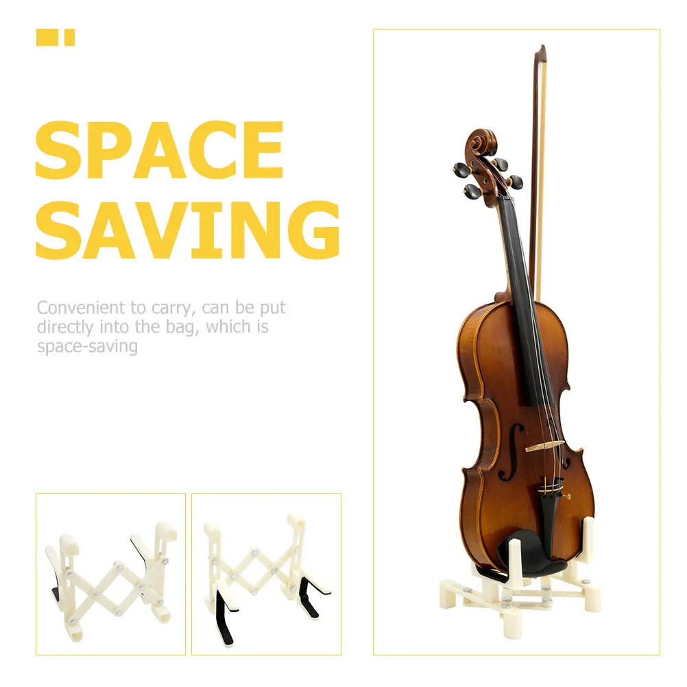 

Portable Foldable Violin Display Rack St Bracket Stretchable Fiddle Floor Holder Metal Durable Storage Display Solution